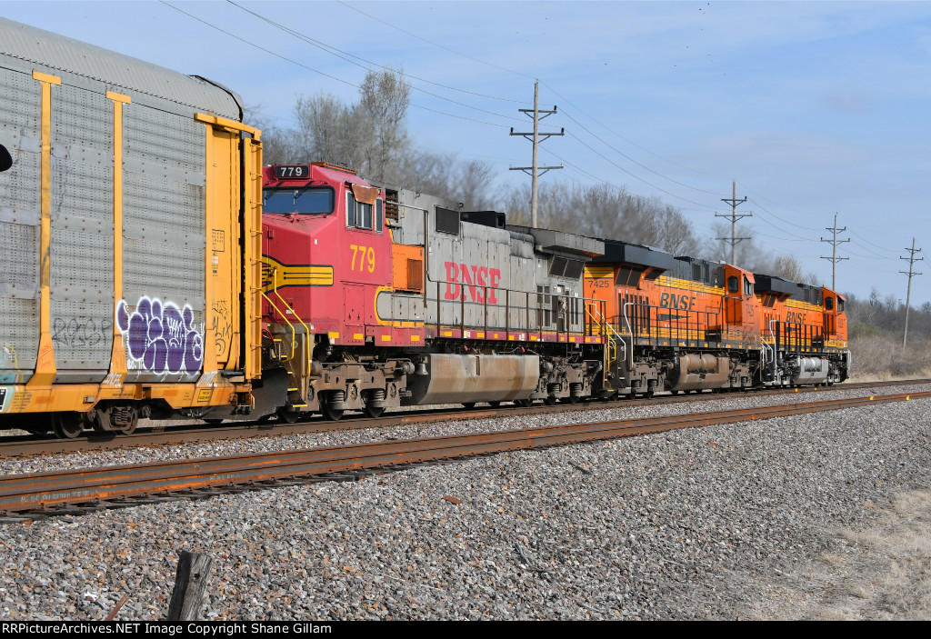 BNSF 779 Roster shot.